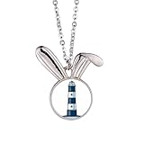 Quantité : 1 collier Phare Navigation Militaire Ocean Rabbit Collier Pendentif Lapin Animal Bijoux Cadeau