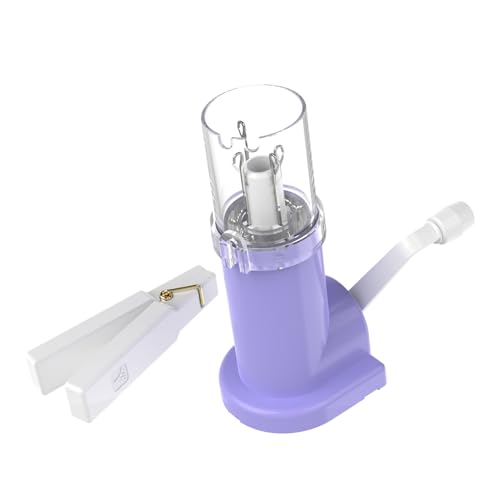 BEN YEDD 2025 New i Cord Knitting Machine Rope Knitting Mill Mid End Braiding Machine Ceiling Style Double Guide Mouth Groove Upgraded Weaving Artifact Yarn Rope DIY Tool（Purple and White）