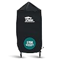 Patio Companion Professional, 31 Inch Kamado & Charcoal Grills Cover, 5 Year Warranty, Heavy-Grade UV Blocking Material, Waterproof and Weather Resistant, Cover for, Big Green Egg, Kamado Joe, Black