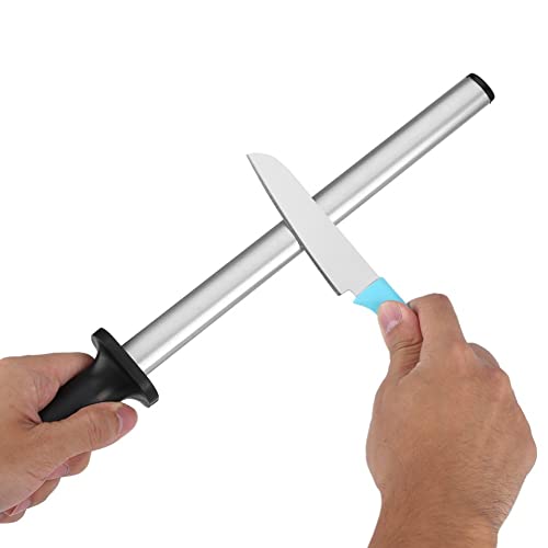 10 Pulgadas Diamond Sharpening Rod, Cuchilla de Afilar Cuchillo Afilador de Diamante, Chef Profesional Honing Rod