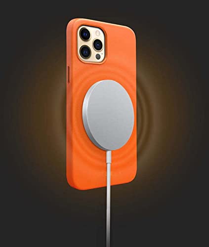 Coque iPhone 14 Pro Max orange arrière robuste antichoc