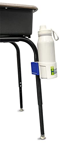 Soporte para botella de agua con clip anti-derrames y organizador de lápices