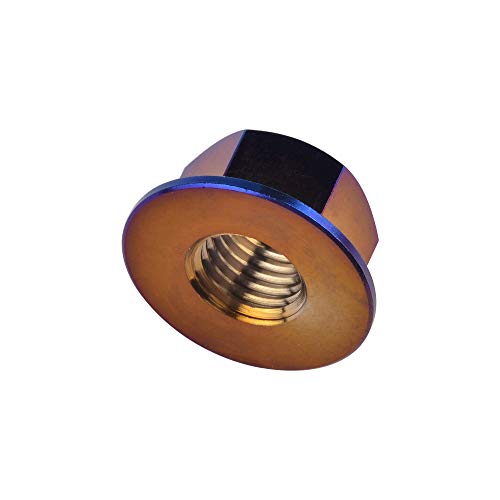Kit écrous titane DIN6923 bleu feu M5 M6 M8 M10 M12 M14 M16 pas de 1.25 - 5