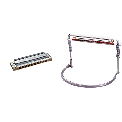 HOHNER – 1896/20 Harmonica marine band 10 tr en SOL & Porte Harmonica de luxe - Les Beatles, Paul McCartney, John Lennon, RIngo Starr, George Harrison HOHNER - 1896/20 Harmonica marine band 10 tr en SOL & Porte Harmonica de luxe
