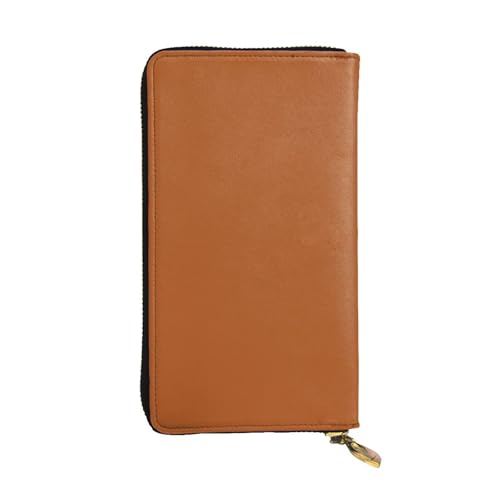 Porte-cartes de crédit et portefeuille long 19 x 10,4 cm en cuir coloré pour femme