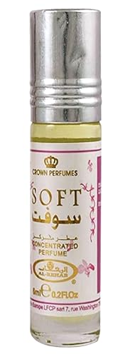 Pack de 6 Parfums Huile Parfumée Douce SOFT Al Rehab 6 ml Sans Alcool – Musc Parfum Oriental pour Femme et Homme