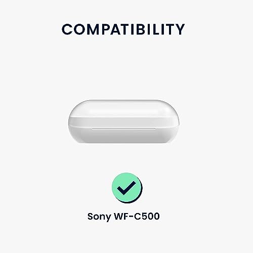 Image of Silicone Cover Compatible for Sony WF C500 Case Cover, Sony WFC 500 Case Cover(Bluetooth Earbuds and Charging case not Included) (Black)