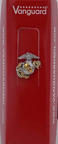 US Marine Corps Officer Tie Tac - 2 Tone - Gold & Silver Emblem by Vanguard2