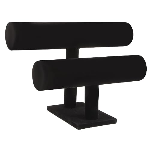 WRITWAA titular de la joyería jewelry organizer organizador bisuteria perchero pedestal medalla corchete Pararse talón titular de la banda de reloj soporte de exhibición de reloj Black