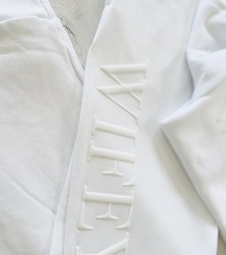 Up2ournecksinfabric - Peronalized Gift - Embossed Bridal Gift Set - Mrs. Sweatshirt - New Mrs. Set - Mrs. Sweatshirt - Wifey Sweatpants - New Mrs. - Honeymoon Outfit - New Mrs. Joggers4