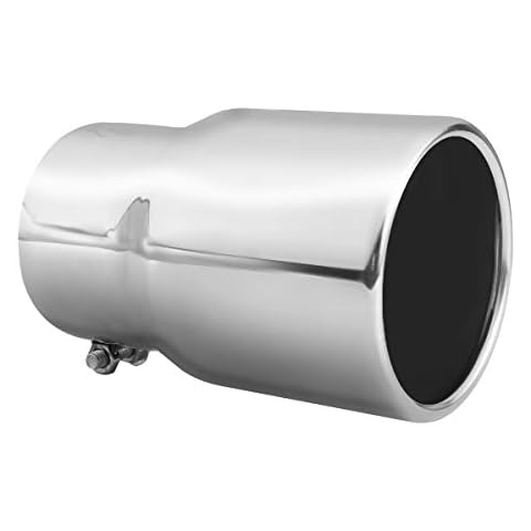 New Exhaust tip -3.5 Inch Inlet Bolt on Design- Stainless Steel Car Muffler Tips 3.5" ID x 4.5"OD x 6.5"L Cover