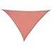 Outsunny Voile d'ombrage Triangulaire Grande Taille 6 x 6 x 6 m polyéthylène Haute densité résistant aux UV Rouge
