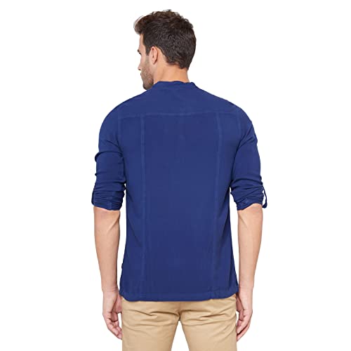 Image of Identiti Men Solid Slim Fit 100% Viscose Casual Shirt /Kurta for Men