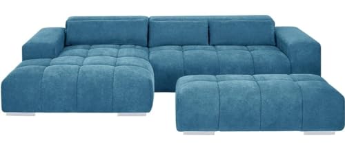 Image of Royale Hand Tufted Seven (3+2+2) Seater Elegant Wooden Base Sofa in Wide Extravagant Fabric, Gives Luxurious Look for Home /Living Room /Office /Guest Room /Hotels