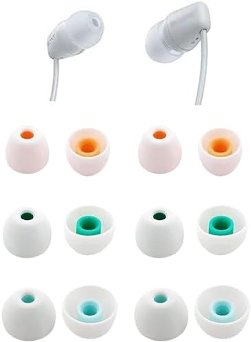 ALXCD Eartips Compatible with Sony WF-C100 C510 C710 Earbuds, S/M/L 3 Sizes 6 Pairs Soft Silicone Ear Tips Replacement Earbuds Tips, Compatible with Sony WF-C710 C510 C100 6 Pairs White image 4