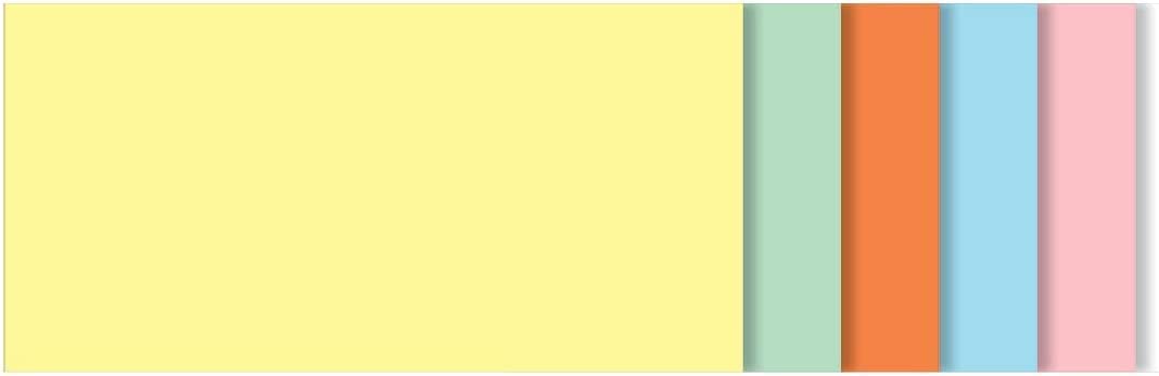 SIGEL BA100 Rectangular Moderation Cards, 10 x 20 cm, 6 colours, 250 Pieces, N.A, rechteckig (neu)