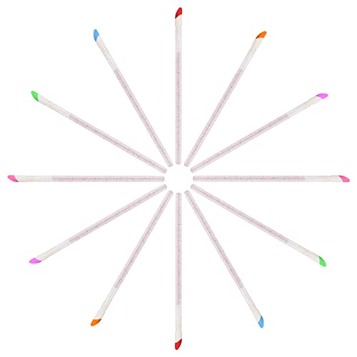 Kirecoo 200Pcs Lip Applicators Disposable - Glitter Crystal Lip Wands, Lip Brush, Lip Gloss Wands, Lipstick Applicator Wands, Makeup Applicator Beauty Tool Kits (Black+Pink) #TOP3