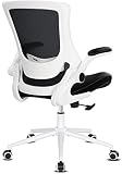 Misolant Desk Chair, White Office Chair, Ergonomic Chair, Mesh Office Chair with Adjustable Lumbar S