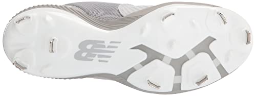 New Balance Men's Fuelcell 4040 V6 Metal Baseball Shoe, Grey/White, 10.5 #TOP3