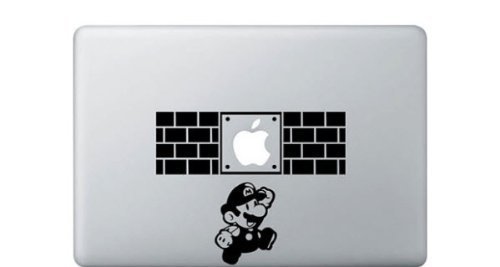 Super Mario Brick Apple MacBook Vinyl Sticker Laptop Skin Super Mario Brick Apple MacBook Vinyl Sticker Laptop Skin