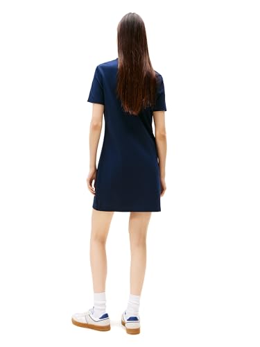 Image of Tommy Jeans Women's Casual Mini Polo Shirt Dress with Logo Detail