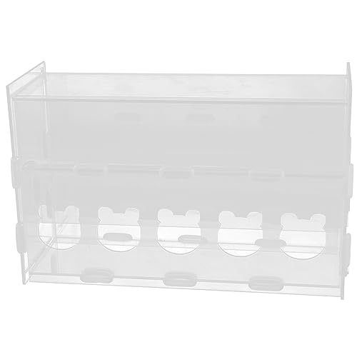 Abaodam Automatic Chicken Feeder Box Convenient Multi Use Poultry Feeding Trough Durable Design for Chickens and Parrots Space Saving and No Waste Feeding