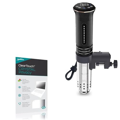 BoxWave Screen Protector Compatible with KitchenBoss Sous Vide G300T - ClearTouch Crystal Privacy (2-Pack), Privacy Screen Protector Flexible Film Clear