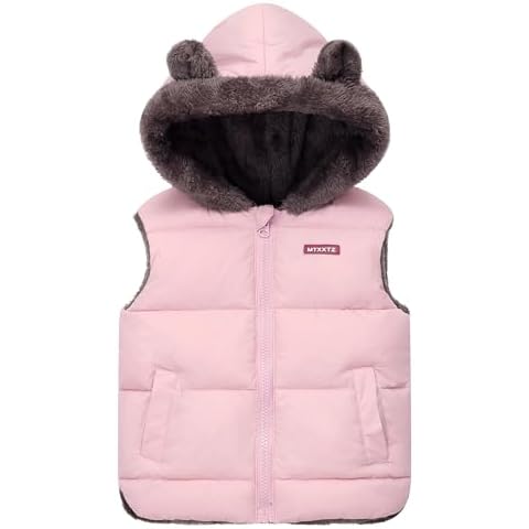 FEOYA Girls Casual Padded Puffer Vest Cover
