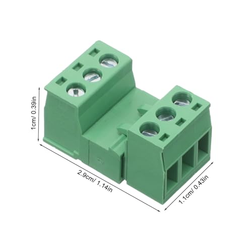 Bornier à vis 5,08 mm Luxshiny vert pour réparer vos circuits électriques