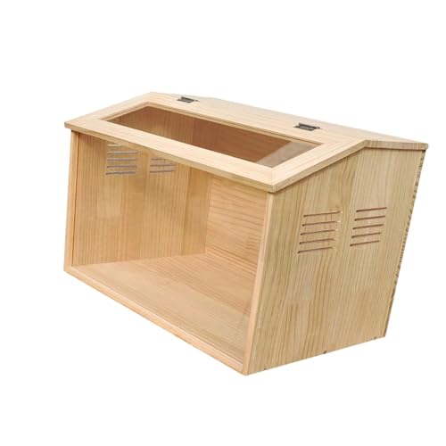 Ronyme Gabbia per in legno, pollaio per criceti, habitat robusto per animali domestici, nido per quaglie, scatola per...