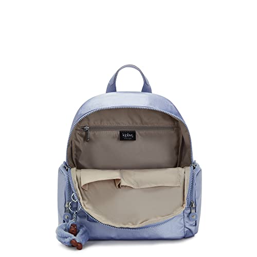 Kipling Mochila Matta Up, Azul claro metálico