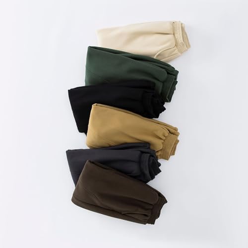 Boys Fleece Sweatpants Fall Casual Jogger Active Pants with Pockets Winter Pull-on Elastic Trousers3