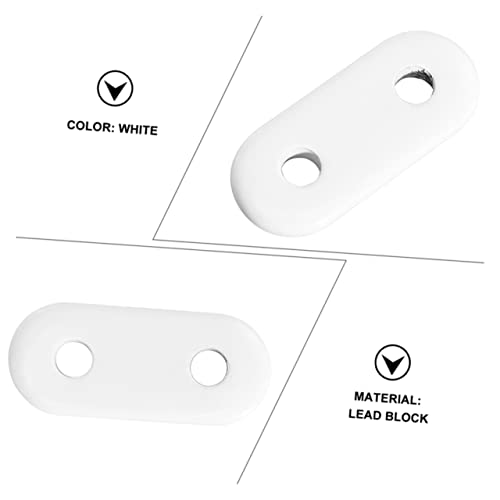 Cubtol 60 Pcs Curtain White Tablecloths Curtains For Windows Curtain Drapes Curtain Tablecloth Weights Window Curtain Pendant White Curtain Pendant Curtain Drapery Weight White #TOP6