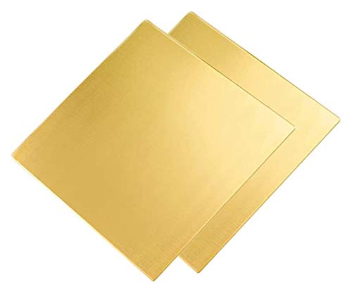 Feuille de laiton 1 mm lot de 2 plaques de métal pour vos travaux de réparation
