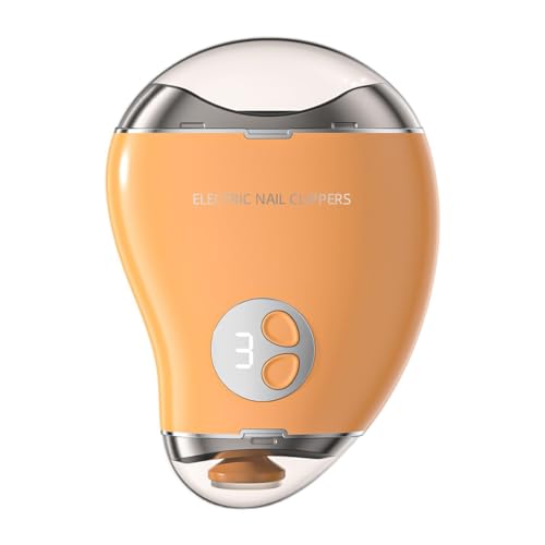 OIIBWQ 電動自動ネイルポリッシャー 使いやすい爪切り ネイルグラインド ポリッシュ 高齢者 子供 女性 男性向け, 小麦色