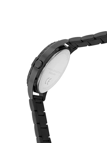 Image of French Connection Comet Multifunction Grey Round Dial Stainless Steel Strap | Casual | Premium | Brush Feature Wrist Watch for Men - FCC04BBM