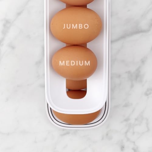 YouCopia RollDown⢠Egg Dispenser, Space-Saving Rolling Eggs Dispenser and Organizer for Refrigerator Storage - 5