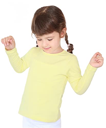 Image of Lilax Girls' Basic Long Sleeve Round Neck Cotton T-Shirt