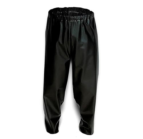 Calça De Chuva Avulsa Motoqueiro Impermeável Combat Pvc Nave (BR, Alfa, GG, Regular, Regular, Preto/Azul)