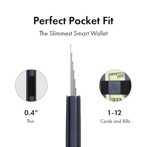 Ekster - Parliament Pop Up Minimalist Wallet for Men - Mens Wallets Leather - RFID Blocking Metal Card Holder Wallet with Push Button and Card Ejection - Easy Access, Steel Blue - Thumbnail 5