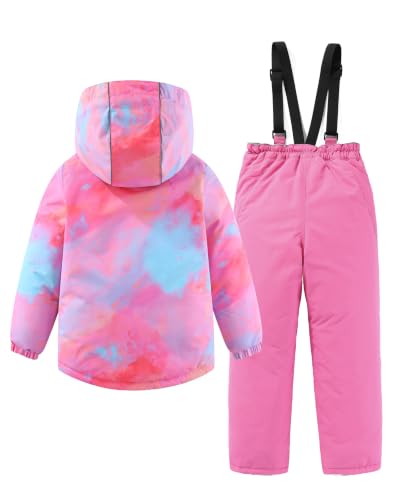 Image of Hiheart Boys Girls Winter Ski Jacket & Pants Set 2-Piece Snowsuit