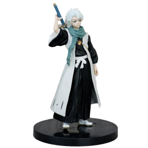 Image of Blue Aura Bleach Toshiro HitsugayaAction Figure Toy Height -15CM Collectible for Fans PVC Multicolour | Bleach White Green