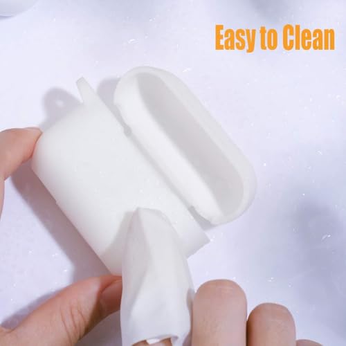 Image of EDNITA Airpods Pro 2 Case Compatible with Airpod 2 Pro & Airpods Pro, Earphone Case Cover Keychain | Shock Ressitant Full Protection LED Visible (White)