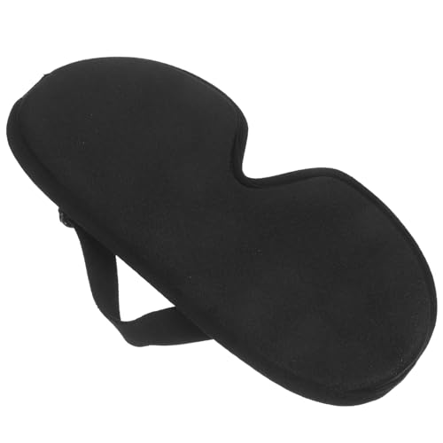 FOYTOKI 可能な立体睡眠眼罩 軽量光遮断設計 ブラック 男女兼用 トラベル必須 快適な無圧アイマスク 長フライトや仮眠に