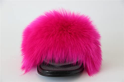 MH Bailment Womens Furry Fluffy Slippers Faux Fur House Slippers Open Toe Fuzzy Slides Soft Flat Slip On Sandals for Indoor Outdoor3