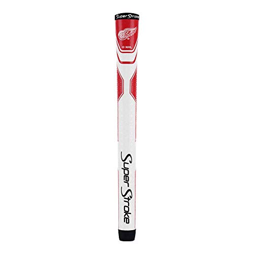 SuperStroke NHL Traxion Tour Golf Club Grip, Detroit Red Wings (Standard) | Officially Licensed Through Team Golf | Improves Feedback and Tackiness | Reduces Taper to Minimize Grip Pressure