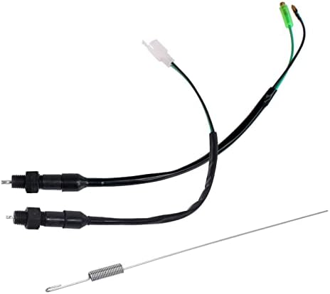 Minho 2Pcs Universal Motorcycle Rear Brake Lamp Light Switch with Spring Kit for Honda Yamaha Kawasaki Suzuki Quad Bikes ATVs Scooters