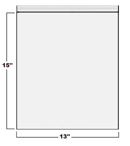 Reclosable Clear Plastic Zip Bags - by DiRose | Resealable, Strong, Thick, Sturdy
