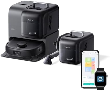 eufy Robot Vacuum E28, 20,000 Pa Suction, Roller Mop with HydroJe...