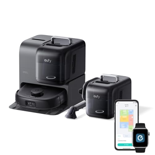 Image of eufy Robot Vacuum E28, 20,000 Pa Suction, Roller Mop with HydroJet System, Portable Carpet for Deep Cleaning,All-in-One Robot Vacuum and Mop Combo, Zero-Tangling, Corner-to-Edge Cleaning (Upgraded)